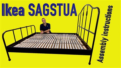  Earn 5% in rewards at IKEA* Details. A classic bed frame with a brass twist. The curved headboard and brass-colored details soften the sturdy steel. Dressed with your favorite linens, it becomes a statement piece and your own personal haven. Article Number 492.542.03. 